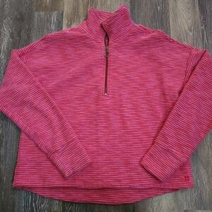 Sweaty Betty Terry Cloth Rippled Collared Sweatshirt Womens Size 8 (Medium)